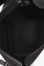 Toteme Dark Brown Suede T-Lock Top Handle Bag With Strap