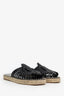 Altuzarra Black Woven Leather Espadrilles Size 39