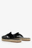 Altuzarra Black Woven Leather Espadrilles Size 39