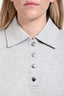 Frame Grey Cotton Collared Sweatshirt Long Sleeve Dress Size S