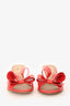 Valentino Red Patent Leather Bow Embellished Mules Size 37.5