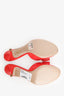 Valentino Red Patent Leather Bow Embellished Mules Size 37.5