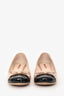 Prada Sport Beige/Black Patent Leather Bow Embellished Pump Heels Size 37