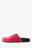 Gucci Pink Suede Horsebit Slide Mules Size 37