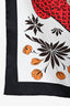 Hermès Black/White/Red Silk 'Les Leopards' Scarf 90