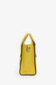 Celine Yellow Leather Nano Luggage Bag With Strap