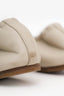 Brunello Cucinelli Cream Leather Beaded Bow Flats Size 39