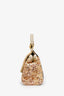 Dolce & Gabbana Brown Leopard Sequin Small Sicily Top Handle