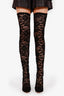 Dolce & Gabbana Black Lace Knee High Boots Size 40