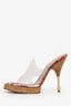 Vivienne Westwood Printed Cork Pvc Sandals Size 37