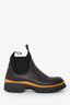 Prada Brown Leather Chelsea Boots Size 35.5