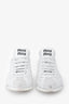 Miu Miu White Leather Point Toe Sneakers Size 35.5
