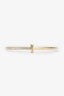Tiffany & Co. 18k Yellow Gold TT1 Narrow Diamond Hinged Bangle
