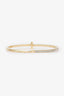 Tiffany & Co. 18k Yellow Gold TT1 Narrow Diamond Hinged Bangle