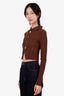 Jacquemus Brown Le Cardigan Bando Cardigan With Button Detail Size 38