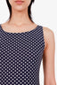 Reformation Navy Polka Dot Midi Length Dress Size XS