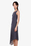 Reformation Navy Polka Dot Midi Length Dress Size XS