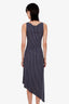 Reformation Navy Polka Dot Midi Length Dress Size XS