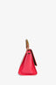Celine Taupe/Pink Leather Bicolour Medium Trapeze Top Handle With Strap