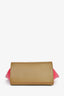 Celine Taupe/Pink Leather Bicolour Medium Trapeze Top Handle With Strap