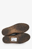 Pre-Loved Chanel™ Grey/Black Leather Interlocking CC Logo Espadrilles Size 39