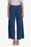Rachel Comey Blue Fringe Hem Wide Leg Jeans Size 6