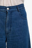 Rachel Comey Blue Fringe Hem Wide Leg Jeans Size 6