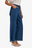 Rachel Comey Blue Fringe Hem Wide Leg Jeans Size 6