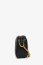 Gucci Black Leather GG Marmont Crossbody Bag