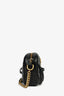 Gucci Black Leather GG Marmont Crossbody Bag