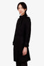 Burberry Black Check Trench Coat with Belt Size 4