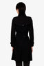 Burberry Black Check Trench Coat with Belt Size 4