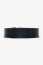 Louis Vuitton Black Epi Leather Logo Belt Size 85