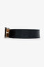 Louis Vuitton Black Epi Leather Logo Belt Size 85