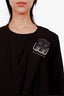 Balenciaga by Alexander Wang F/W 2015 Black Draped Top Size 44