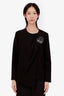 Balenciaga by Alexander Wang F/W 2015 Black Draped Top Size 44