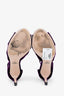 Prada Purple Velvet Crossover Heeled Sandals Size 36.5