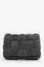 Bottega Veneta Grey Suede Padded Cassette Crossbody Bag