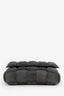 Bottega Veneta Grey Suede Padded Cassette Crossbody Bag