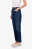 Favorite Daughter Medium Blue Valentina High Rise Cigarette Ankle Jeans Size 30