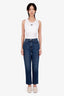 Favorite Daughter Medium Blue Valentina High Rise Cigarette Ankle Jeans Size 30