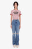 Favorite Daughter Light Blue Distressed Valentina Tower Jeans Size 30