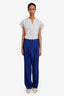 Frankie Shop Blue Pinstripe Trousers Size Large