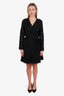 Diane von Furstenberg Navy/Black Lace Wrap Dress Size 12