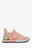 Louis Vuitton Pink Damier Azur Canvas/Calf Leather "Run Away" Sneakers Size 37.5