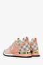 Louis Vuitton Pink Damier Azur Canvas/Calf Leather "Run Away" Sneakers Size 37.5