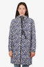 Louis Vuitton White/Blue Monogram Rain Jacket Size 36 Mens