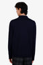 Gucci Navy Wool Logo Polo Long Sleeve Shirt Size XXL Mens