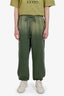 Gucci Green GG Logo Embroidery Sweatpants Size XL Mens
