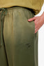 Gucci Green GG Logo Embroidery Sweatpants Size XL Mens